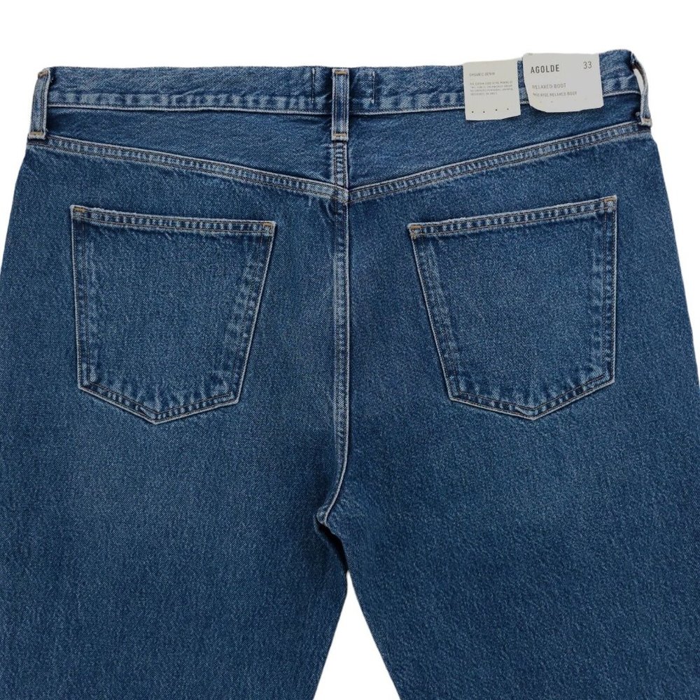 AGOLDE Relaxed 100% Organic Denim Bootcut Midrise Sphere Wash Sz 33 NWT - Picture 6 of 12